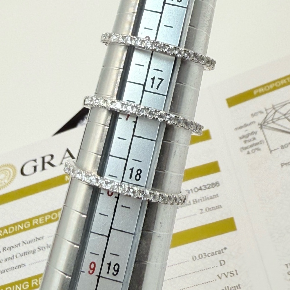 Moissanite Band .03ct D VVS1